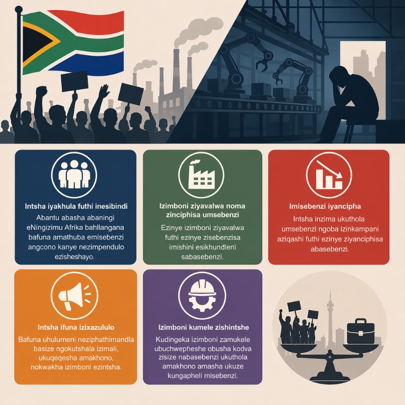 Izinkulungwane zentsha zihlasela izimboni